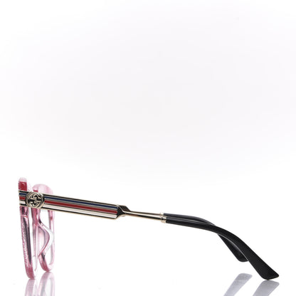 Gucci Acetate Square Frame Web Glitter GG0281S Sunglasses Pink 3 of 8