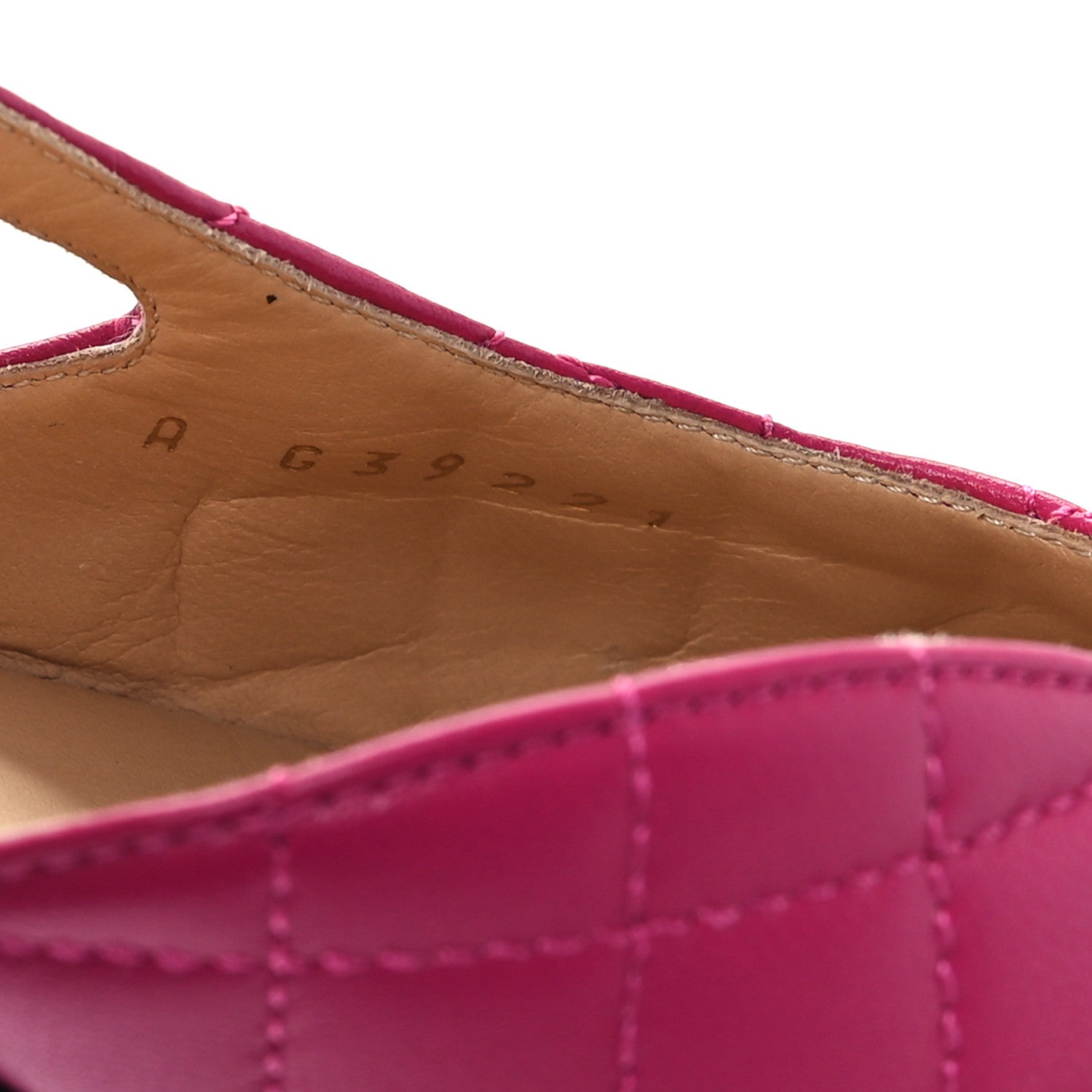 Chanel Lambskin Patent Cap Toe CC Slingback Flats 41 Pink Black 9 of 9