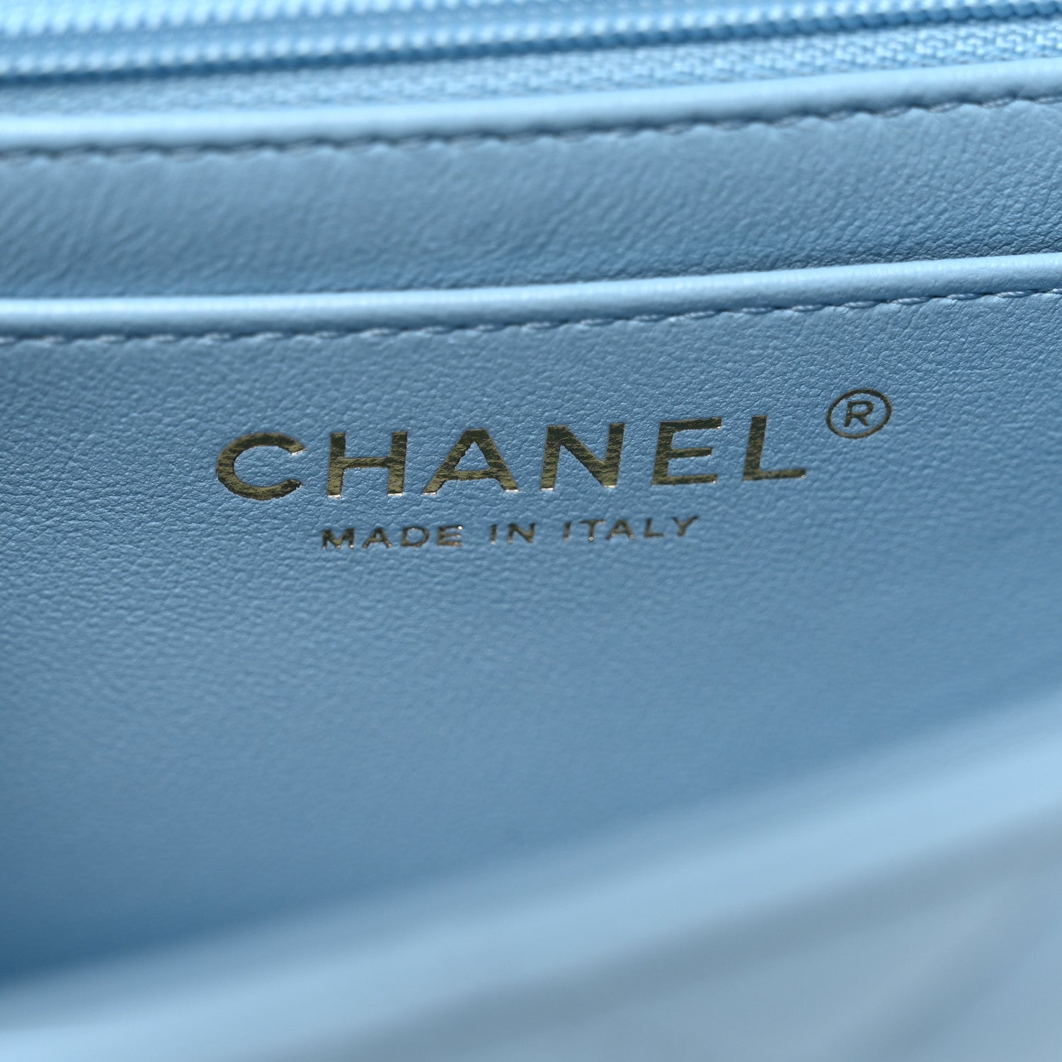 Chanel Lambskin Quilted Mini Rectangular Flap Light Blue 6 of 11