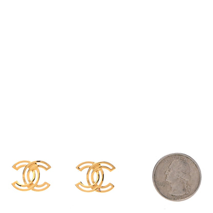 Chanel Metal Obazine CC Earrings Gold 2 of 4