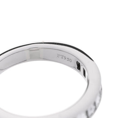 Tiffany Platinum Diamond Square Cut Half Circle Wedding Band Ring 48 4.5 4 of 6
