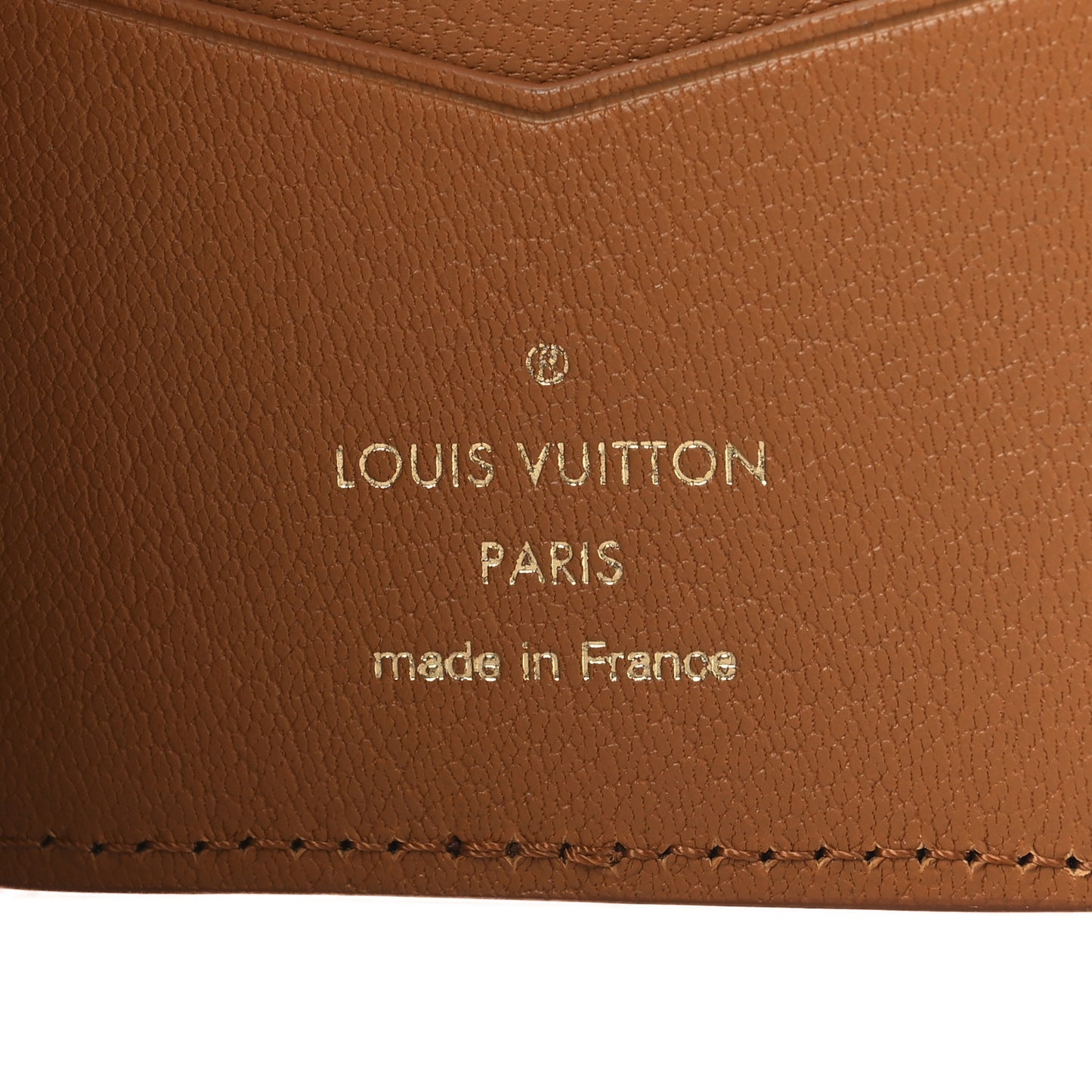 Ostrich Monogram Pocket Organizer NM