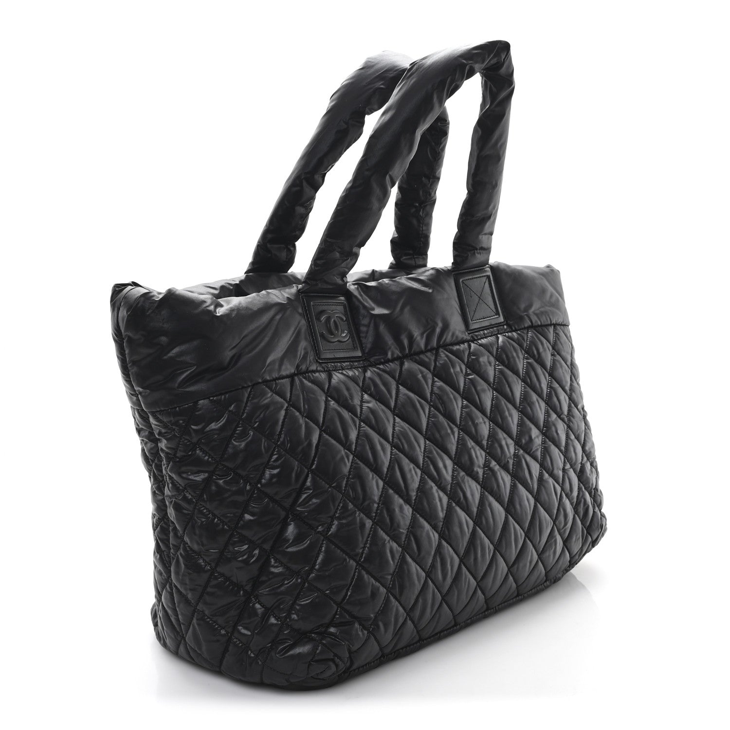 Chanel Nylon Quilted Large Coco Cocoon Tote Black 3 of 11