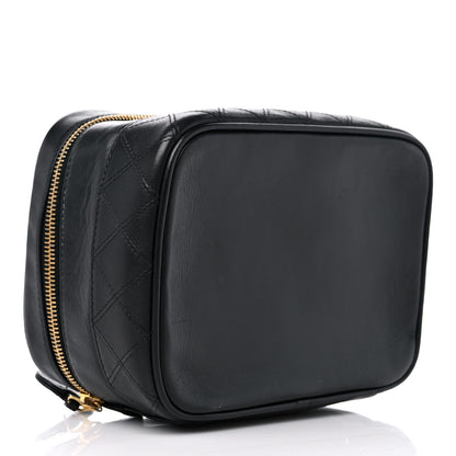 Chanel Lambskin Vanity Cosmetic Case Black 4 of 9