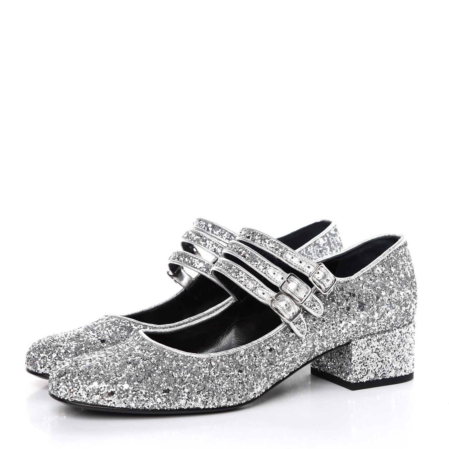 Glitter Babies 40 Mid Heel Pumps 40 Galaxi Argento