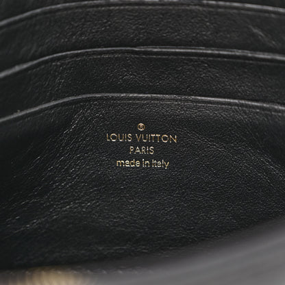 Louis Vuitton Calfskin Bubblegram Wallet On Strap Black 6 of 9