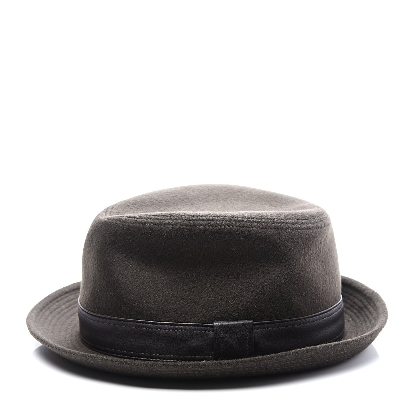 Cashmere Deerskin Funk Drap Hat 61 Ecorce Marron