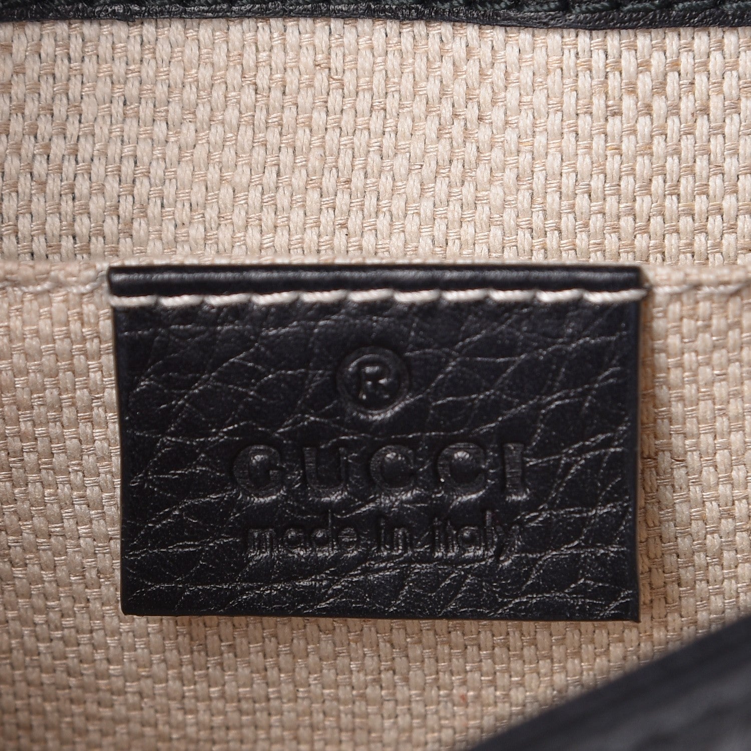 Gucci Pebbled Calfskin Small Soho Flap Crossbody Black 7 of 7