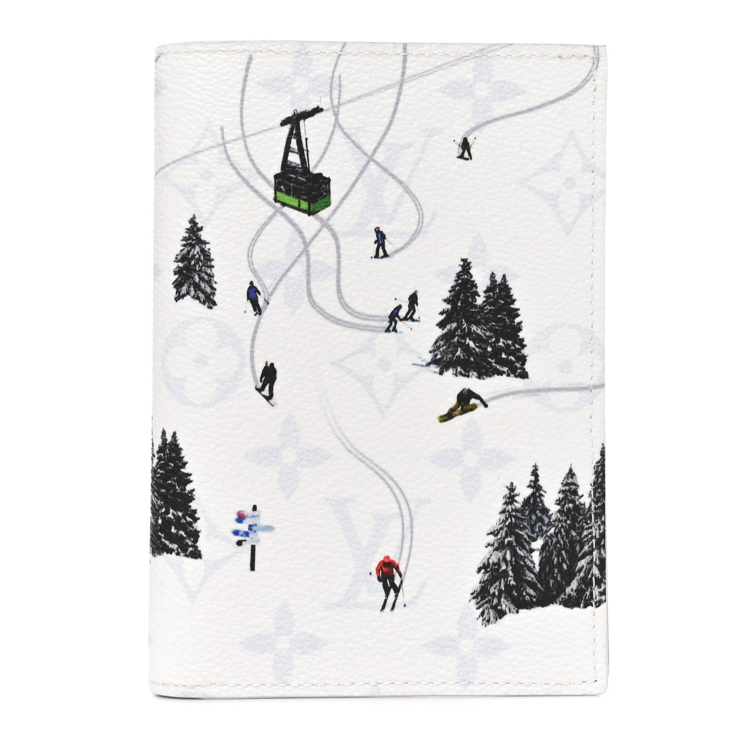 Monogram Sports Passport Cover Ski White