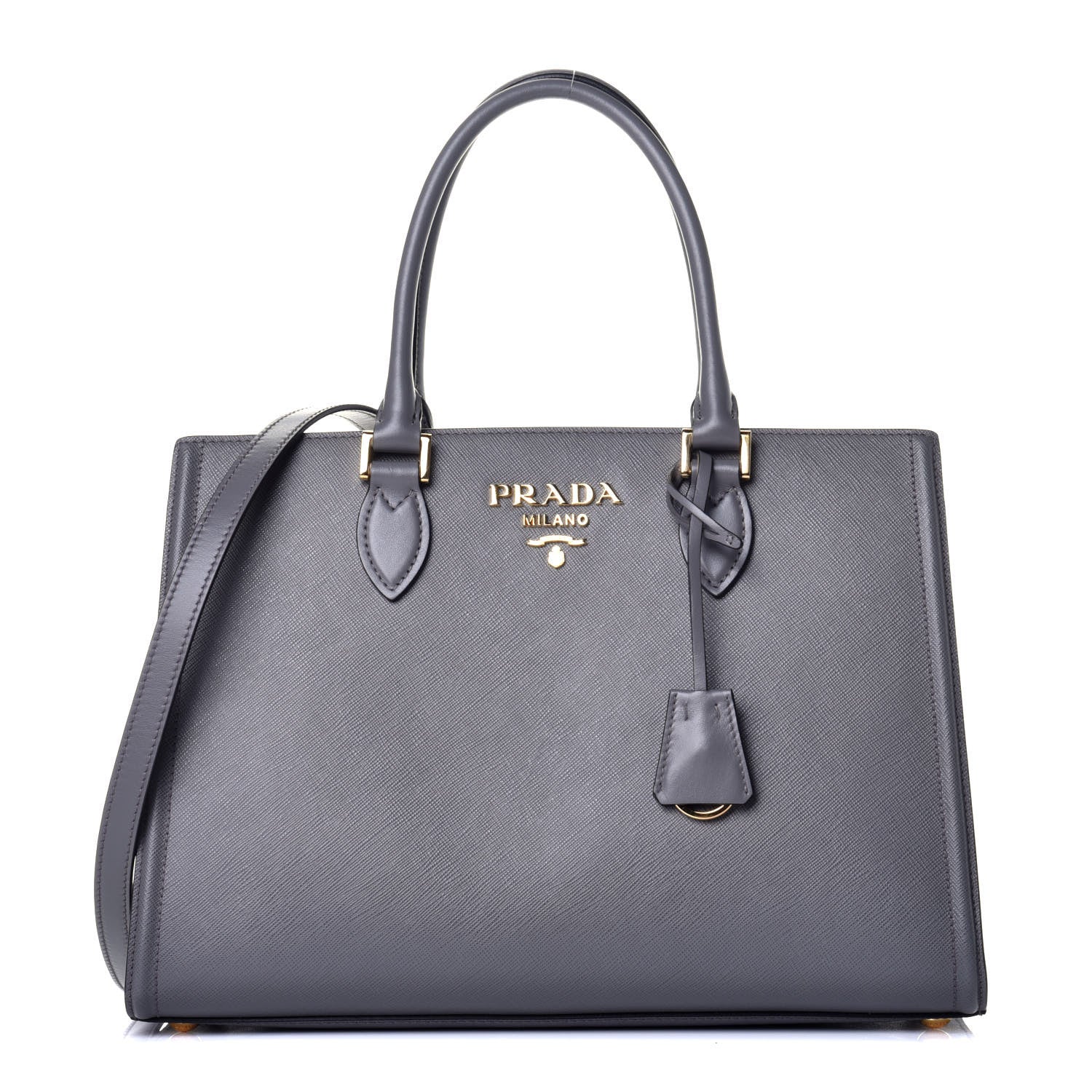 Prada Saffiano Soft Calfskin Tote Marmo 1 of 9