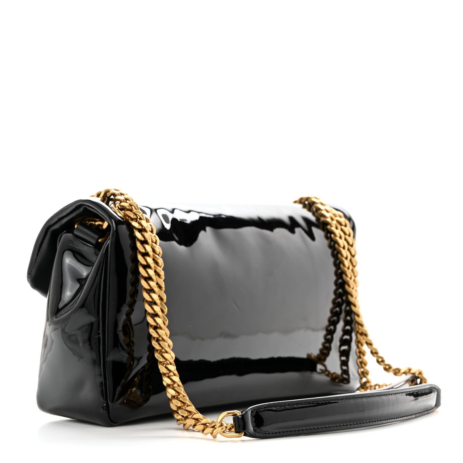 Saint Laurent Patent Calfskin Calypso Black 2 of 10