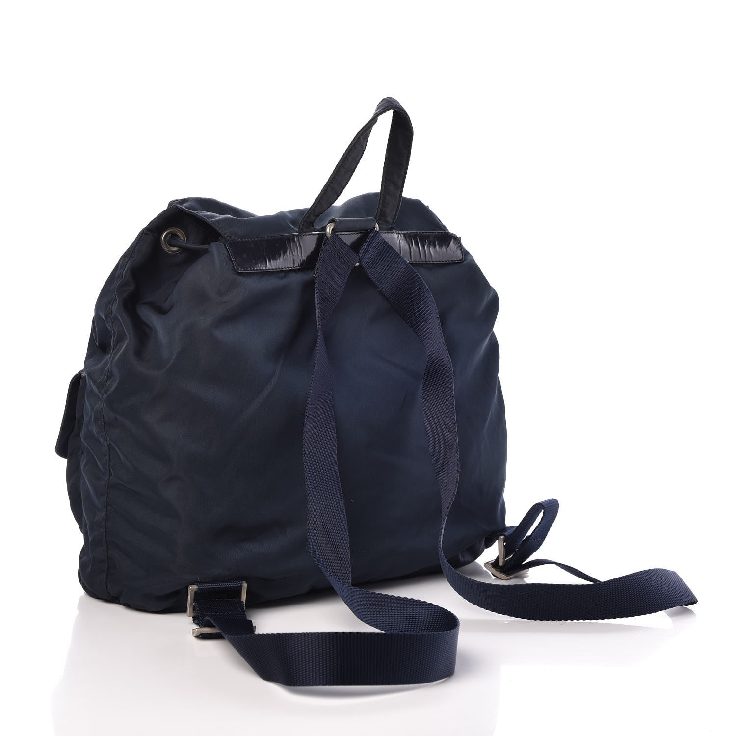Prada Tessuto Nylon Medium Backpack Blue 3 of 9