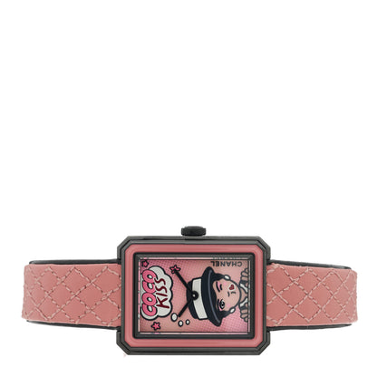 Chanel Stainless Steel Calfskin 21mm Boy-Friend Blush Quartz Watch Pink 2 of 6