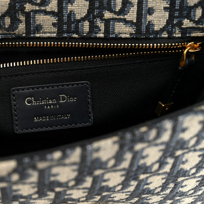 Christian Dior Oblique 30 Montaigne Flap Bag Blue 6 of 10