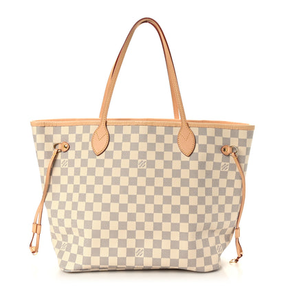 Louis Vuitton Damier Azur Neo Neverfull MM Rose Ballerine 1 of 9