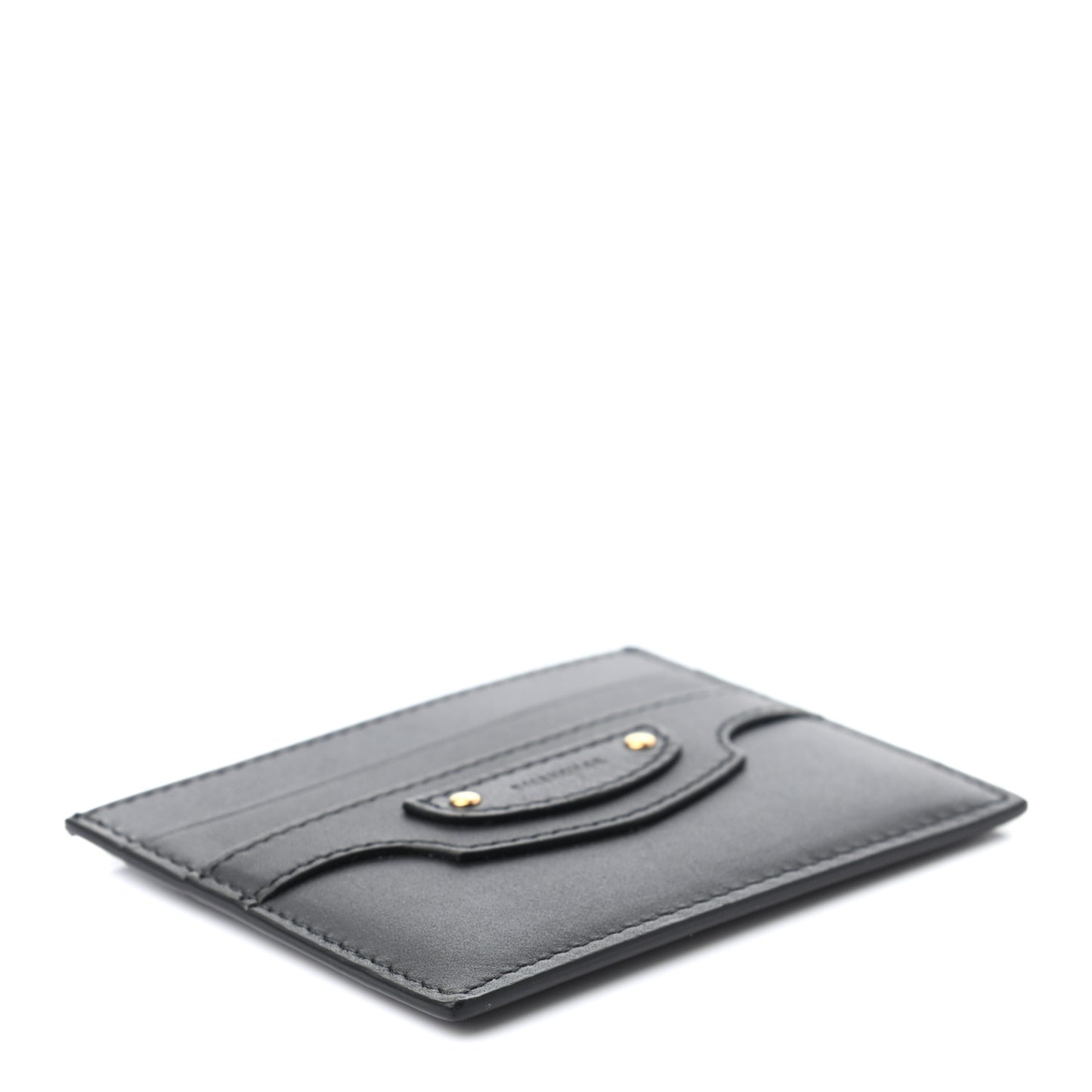 Smooth Calfskin Neo Classic Gold Hardware City Card Case Black