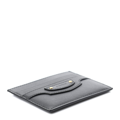 Balenciaga Smooth Calfskin Neo Classic Gold Hardware City Card Case Black 4 of 6