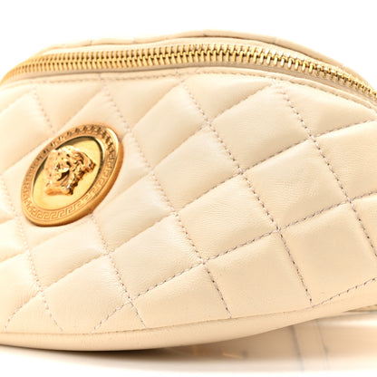 Versace Nappa Quilted Medusa Belt Bag White 8 of 9