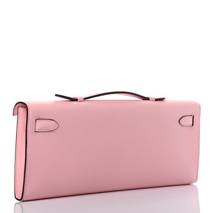 Hermes Swift Kelly Cut Clutch Pochette Rose Sakura 3 of 8