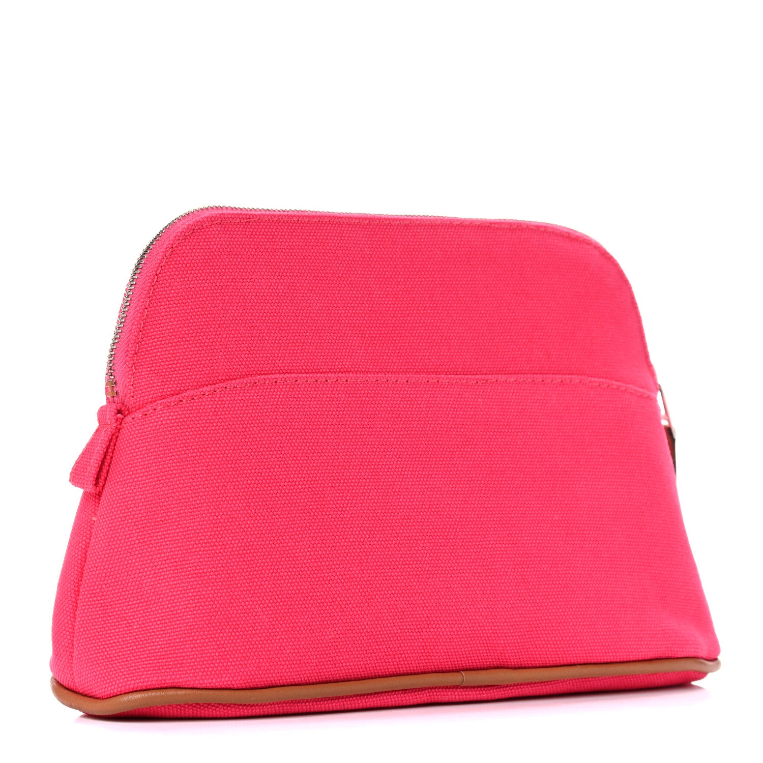 Hermes Cotton Canvas Mini Bolide Travel Cosmetic Pouch Hibiscus 3 of 11