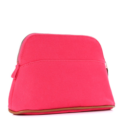 Hermes Cotton Canvas Mini Bolide Travel Cosmetic Pouch Hibiscus 3 of 11