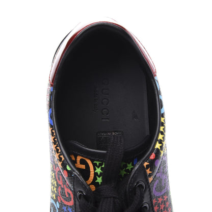 Gucci GG Supreme Monogram Psychedelic Womens Ace Sneakers 37 Black Multicolor 8 of 11