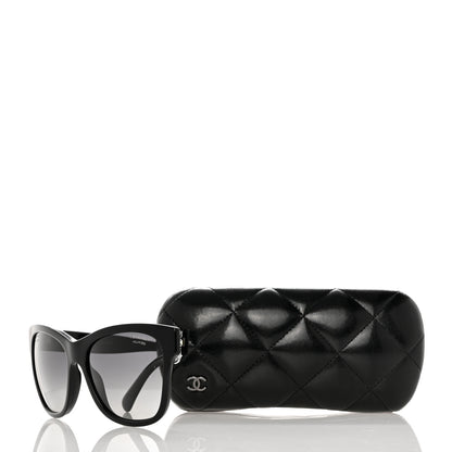 Chanel Acetate Polarized Square CC Sunglasses 5380 Black 8 of 8