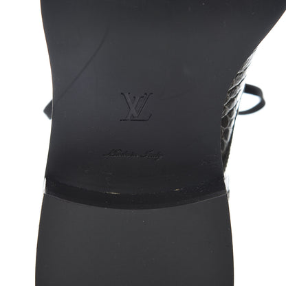 Louis Vuitton Calfskin Crocodile Embossed Wonderland Ranger Boots 37 Kaki 6 of 9