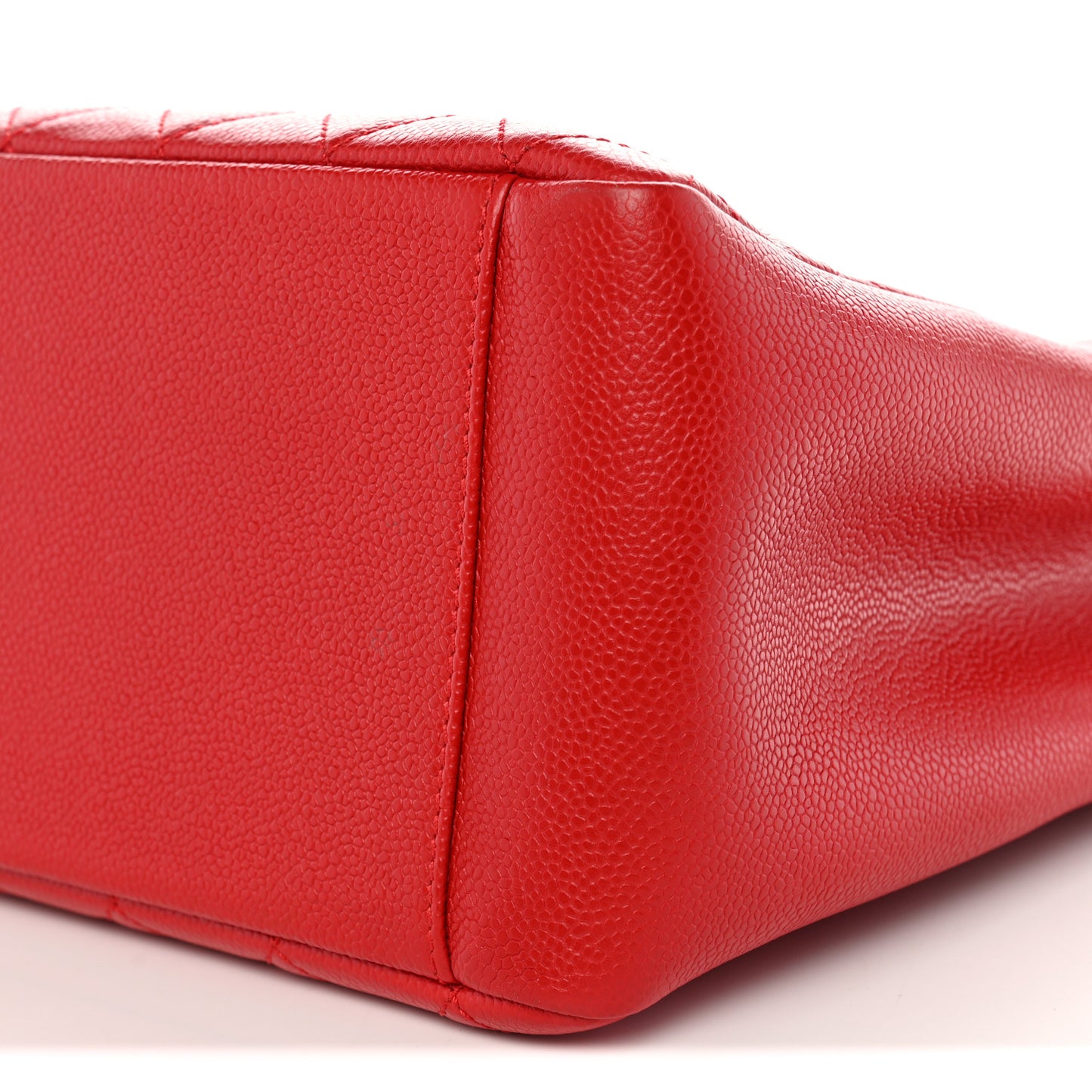 Caviar Quilted Grand Shopping Tote GST Red