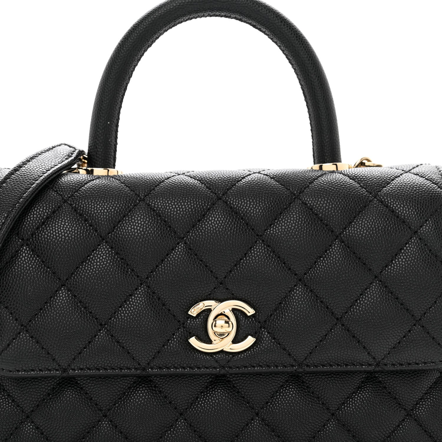 Chanel Caviar Quilted Mini Coco Handle Flap Black 5 of 10
