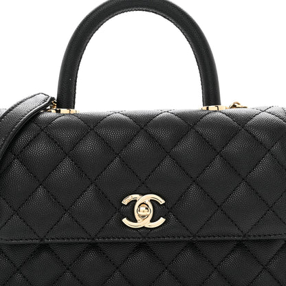 Chanel Caviar Quilted Mini Coco Handle Flap Black 5 of 10