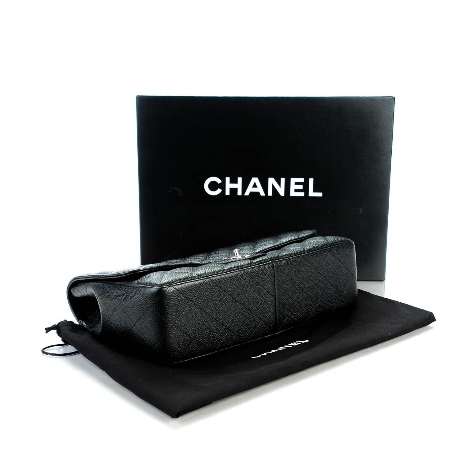 Chanel Caviar Quilted Jumbo Single Flap Black 4 of 8