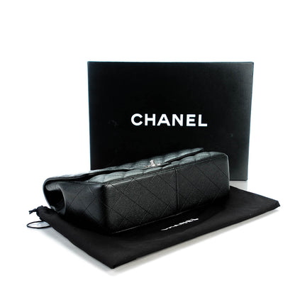 Chanel Caviar Quilted Jumbo Single Flap Black 4 of 8