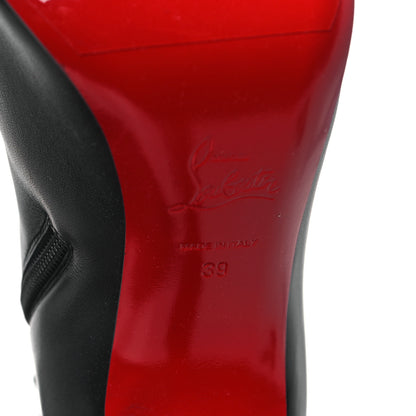 Christian Louboutin Calfskin Lock Kate Botta 100 Knee High Boots 39 Black 7 of 8