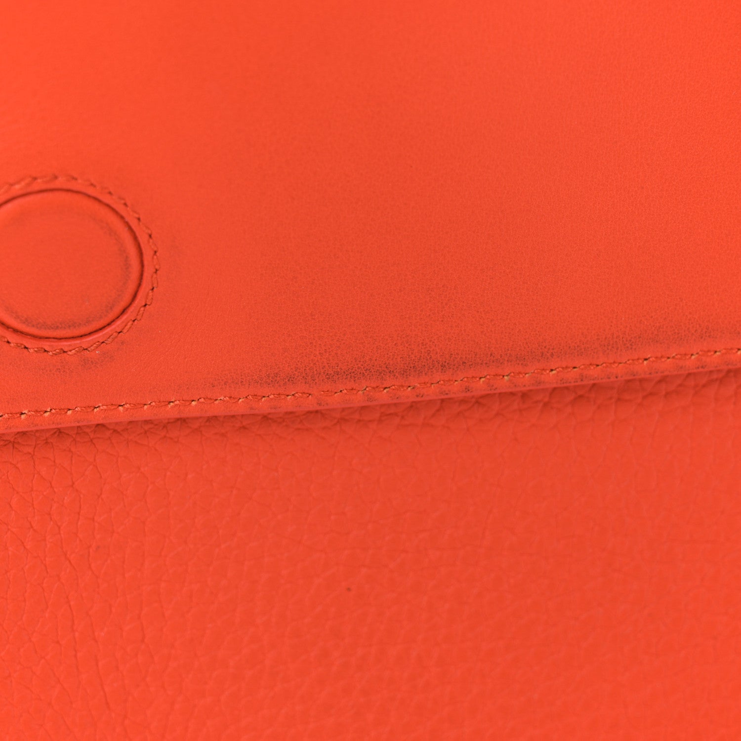 Christian Dior Bullcalf Diorever Flap Orange 14 of 22