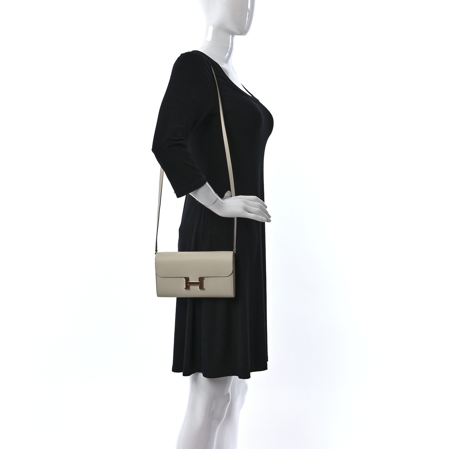 Hermes Epsom Constance Long To Go Wallet Craie 2 of 9