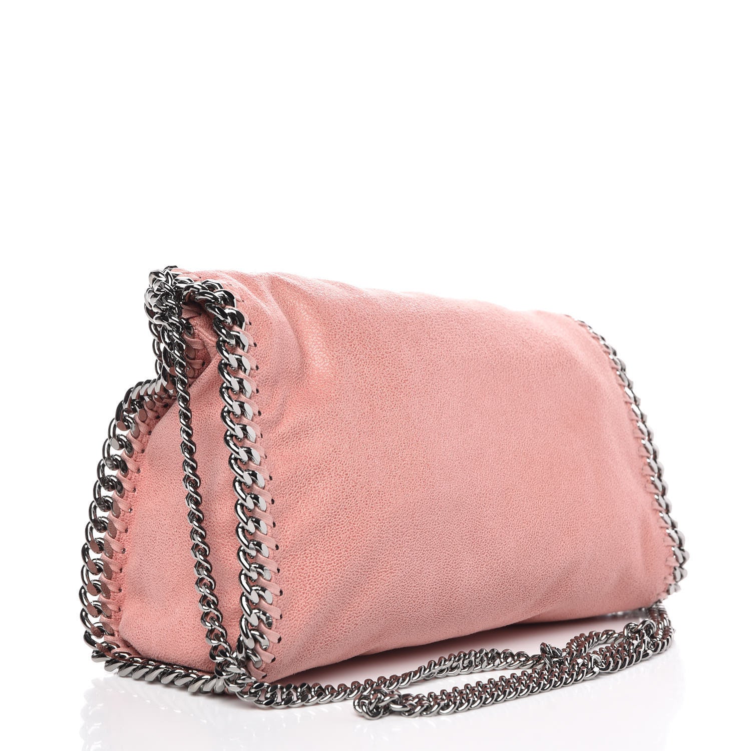 Stella McCartney Shaggy Deer Mini Falabella Fold Over Tote Pink 4 of 8