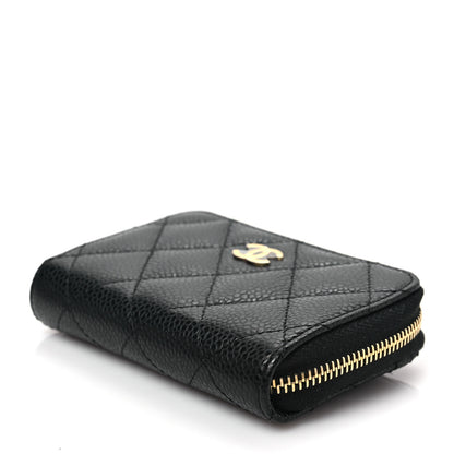 Chanel Caviar Quilted Classic Zipped Coin Purse Black 8 of 8
