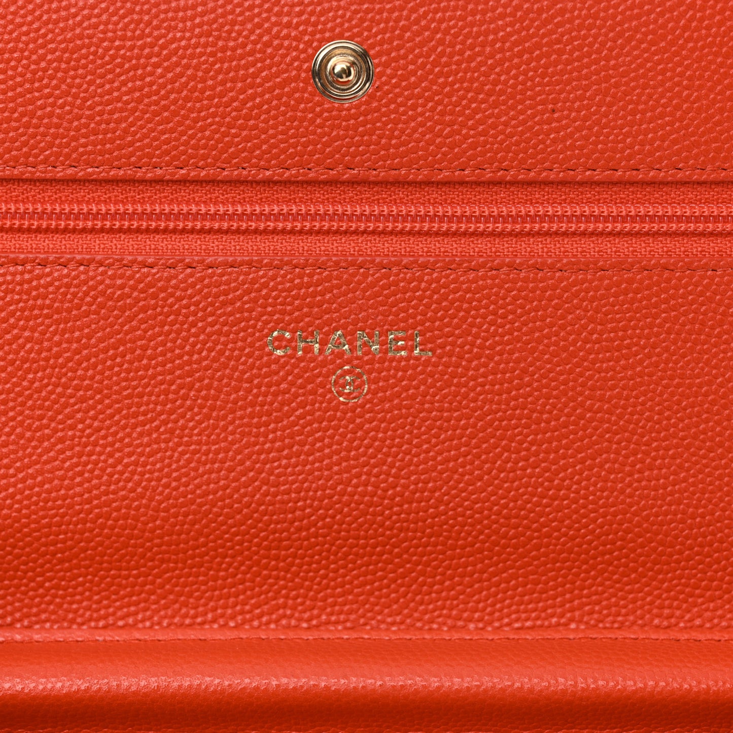 Caviar Quilted Wallet on Chain WOC Red