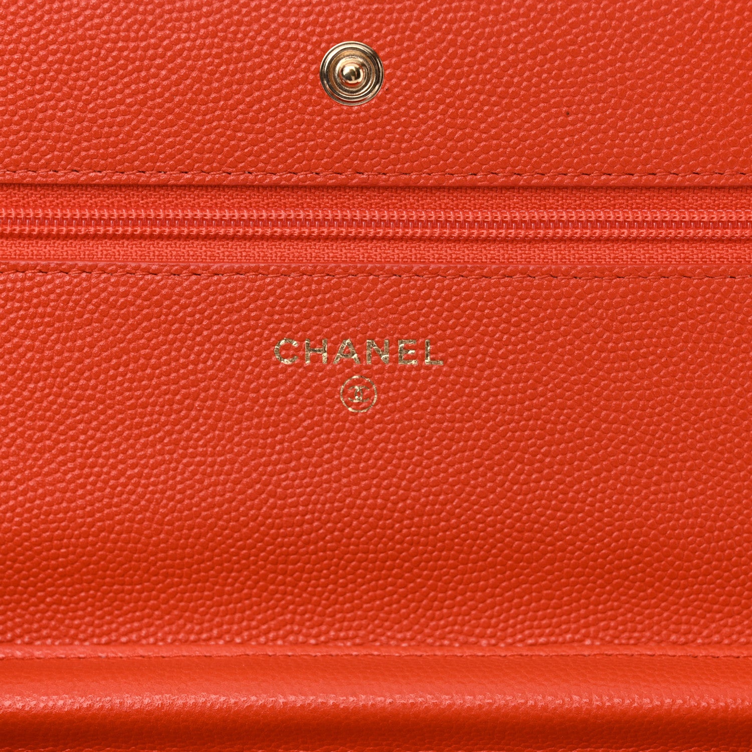 Chanel Caviar Quilted Wallet on Chain WOC Red 6 of 12
