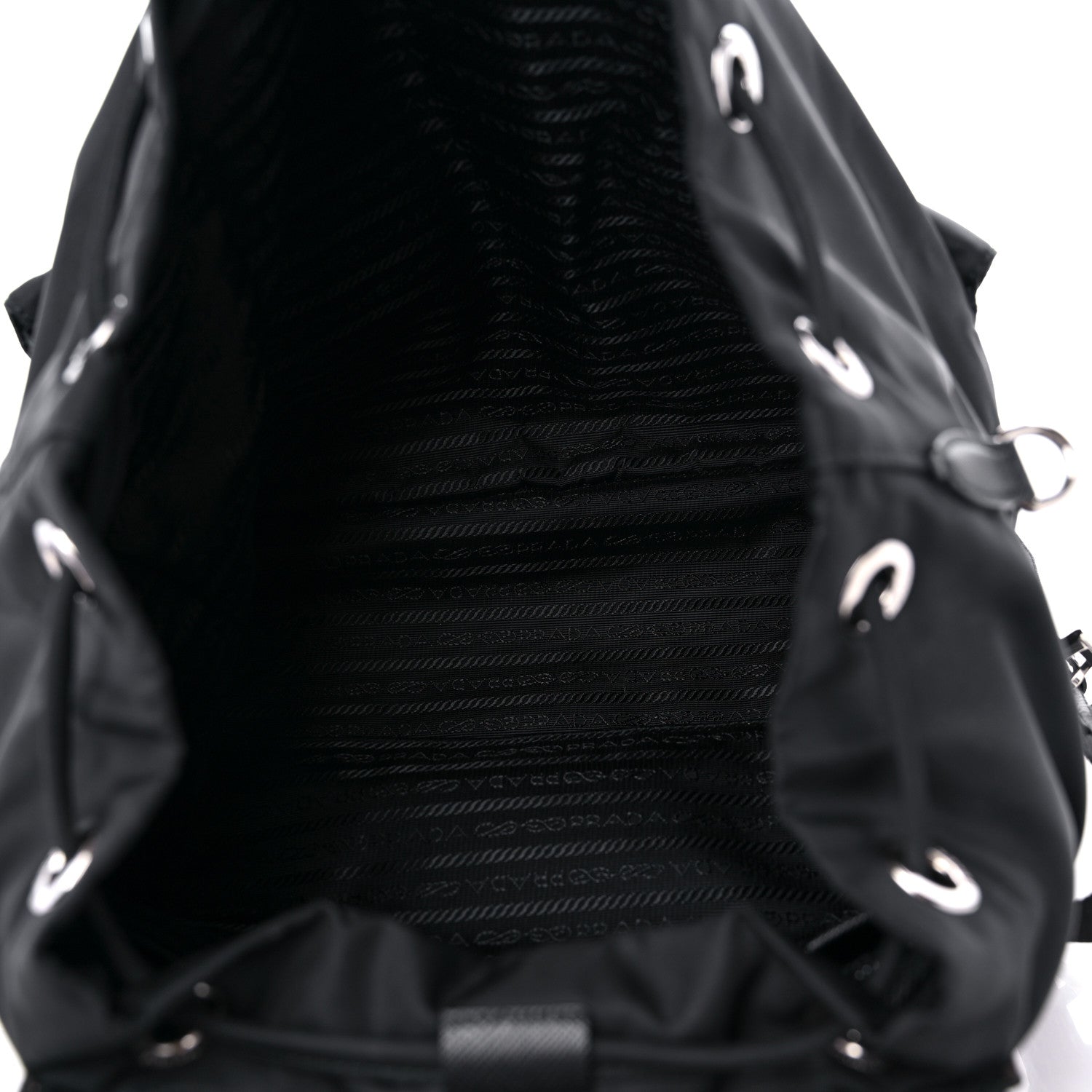 Prada Re-Nylon Saffiano Medium Backpack Black 6 of 10