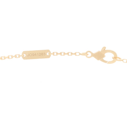 Van Cleef & Arpels 18K Yellow Gold Guilloché Vintage Alhambra Pendant Necklace 4 of 5