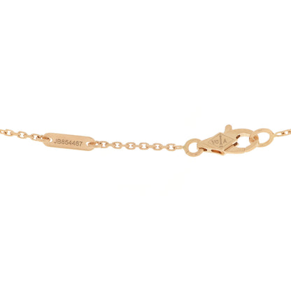 Van Cleef & Arpels 18K Yellow Gold Mother of Pearl Sweet Alhambra Butterfly Pendant Necklace 5 of 7