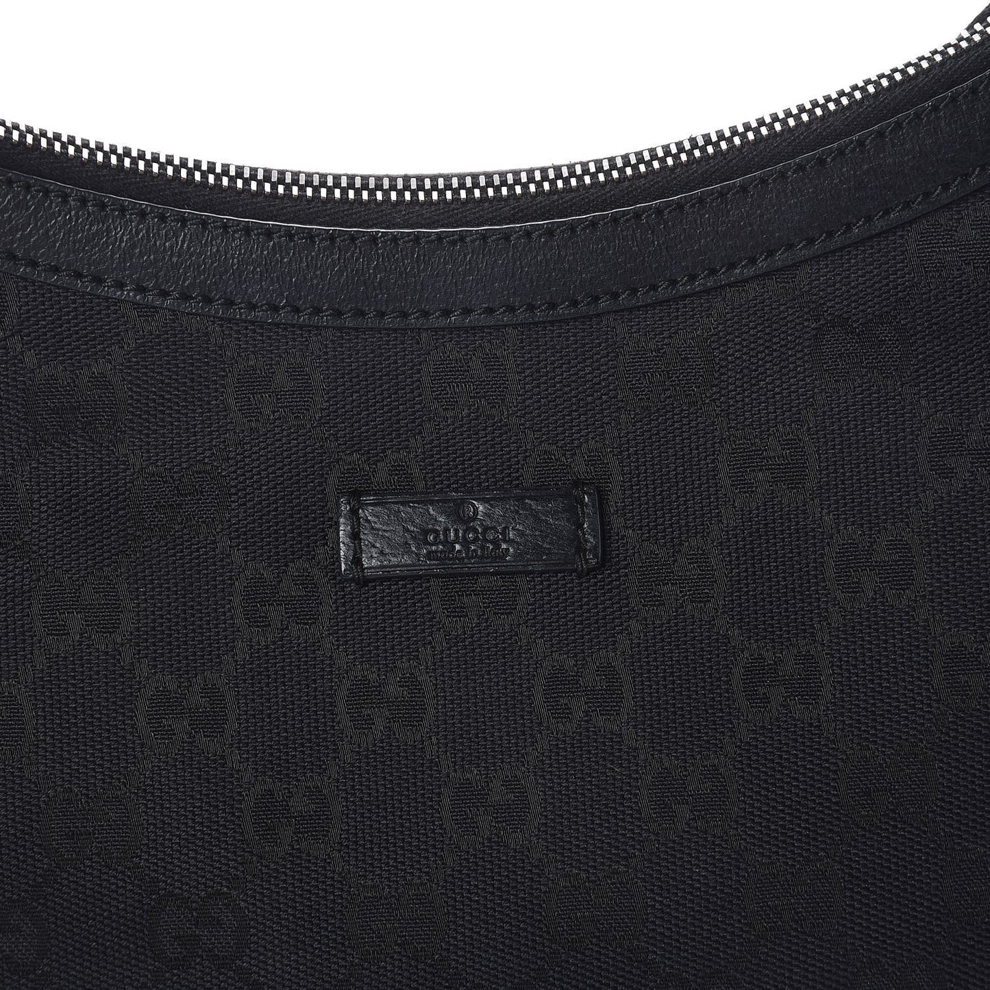 Monogram Medium Half Moon Hobo Black