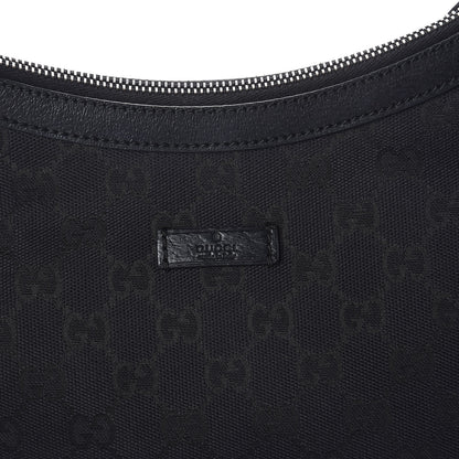 Gucci Monogram Medium Half Moon Hobo Black 8 of 8