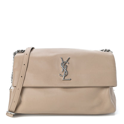 Saint Laurent Grain De Poudre Medium West Hollywood Monogram Fold-Over Nude Powder 1 of 9