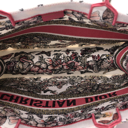 Christian Dior Canvas Embroidered Medium Butterfly Print Book Tote Multicolor 5 of 9