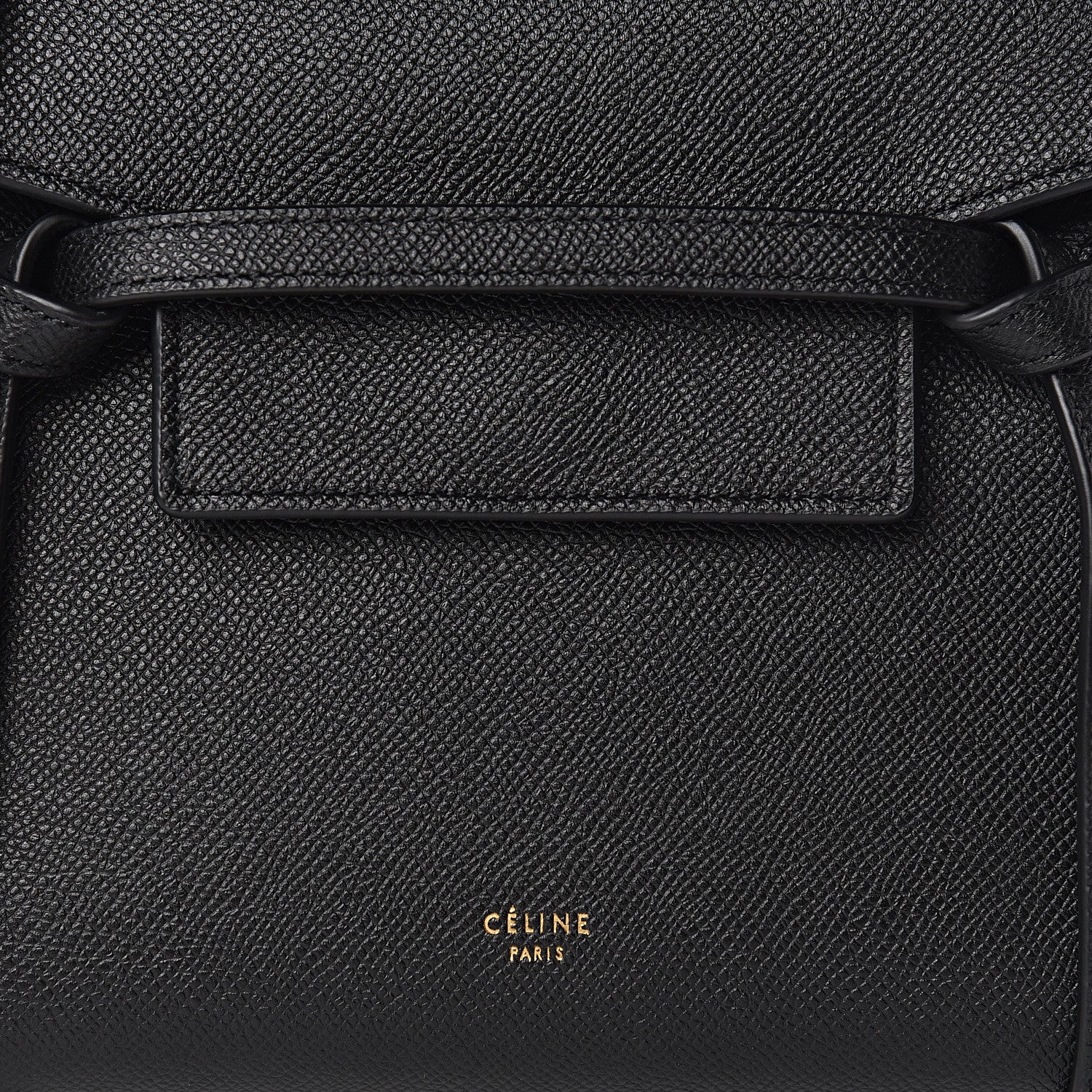 Celine Grained Calfskin Nano Belt Bag Black 10 of 10