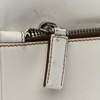 Prada Saffiano Travel Trolley Luggage White 12 of 14