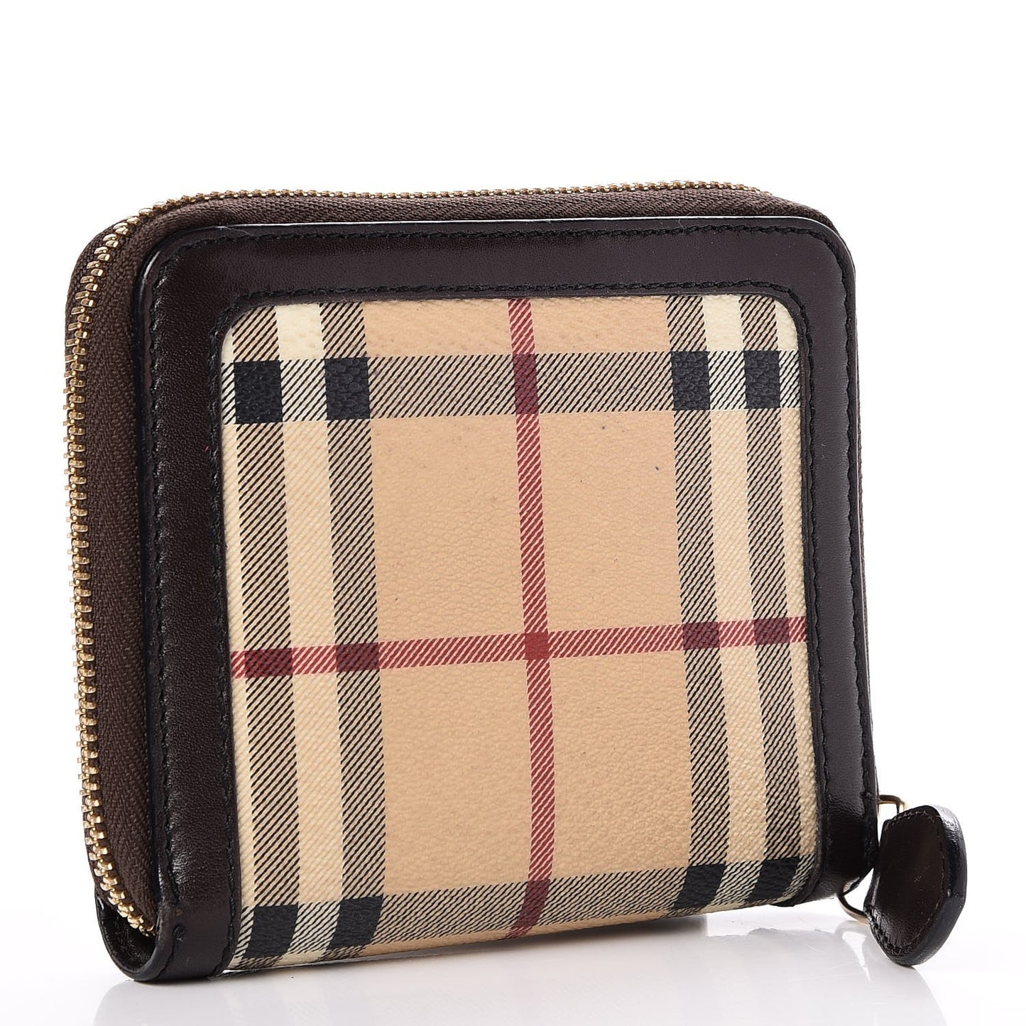 Haymarket Check Zip Around Wallet Chocolate